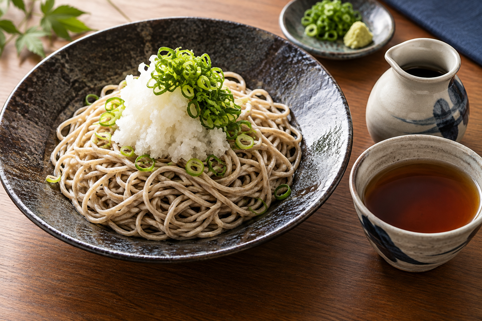 おろしそばの盛り付けイメージ